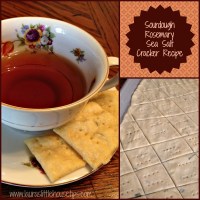 Sourdough Rosemary Sea Salt Cracker Recipe